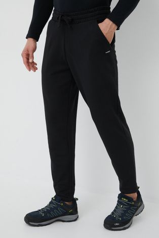 Outhorn pantaloni de trening barbati, culoarea negru, neted