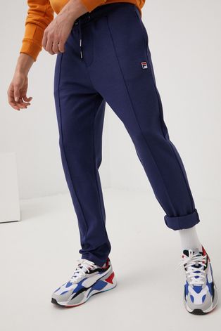 Спортивные штаны Fila мужские цвет синий однотонные