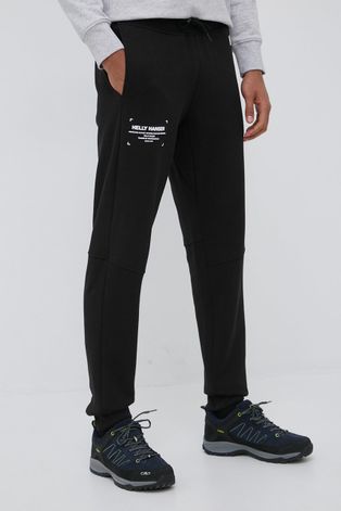 Helly Hansen spodnie dresowe męskie kolor czarny z nadrukiem