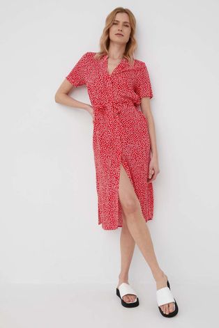 Платье Vero Moda цвет красный mini прямая
