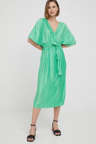Y.A.S rochie culoarea verde, midi, drept