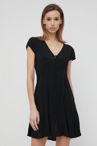 Φόρεμα GAP χρώμα: μαύρο,