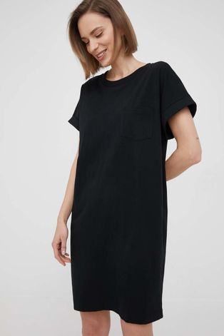 GAP rochie din bumbac culoarea negru, mini, drept