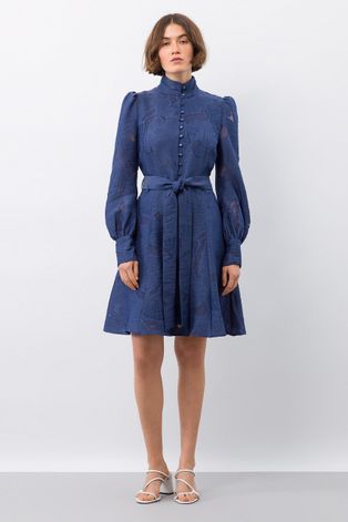 Φόρεμα Ivy & Oak χρώμα: ναυτικό μπλε,