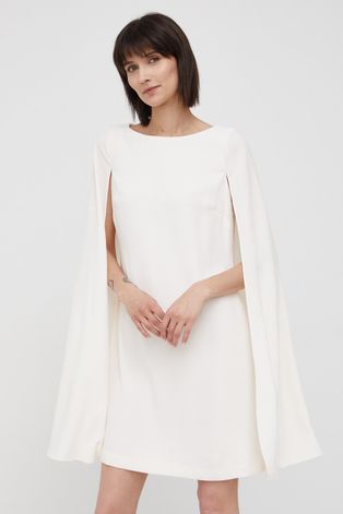 Lauren Ralph Lauren rochie culoarea bej, mini, drept