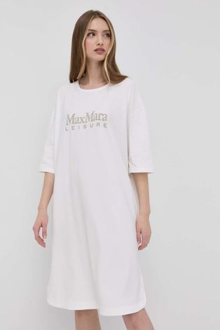 Сукня Max Mara Leisure колір білий mini oversize