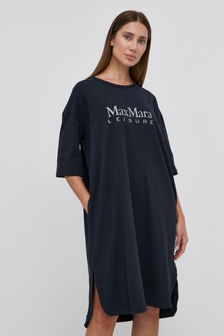 Max Mara Leisure ruha sötétkék, mini, oversize