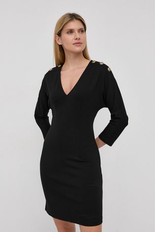MAX&Co. Sukienka kolor czarny mini dopasowana