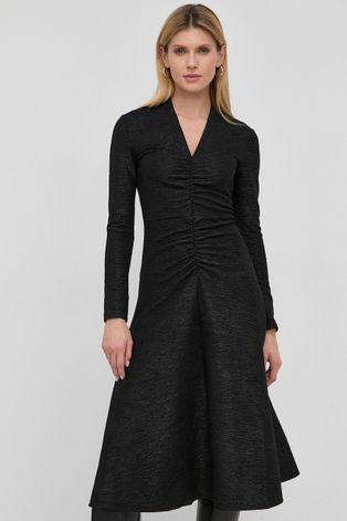 Платье MAX&Co. цвет чёрный mini расклешённая