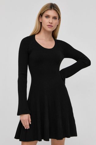 MAX&Co. Sukienka kolor czarny mini rozkloszowana