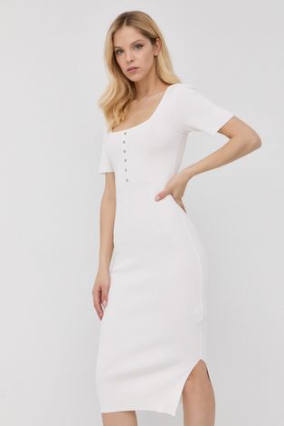 Morgan sukienka kolor biały mini dopasowana