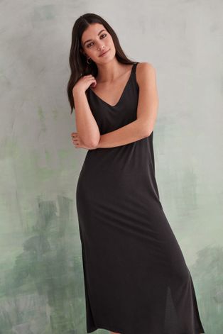 Šaty women'secret tmavomodrá barva, midi, jednoduchý