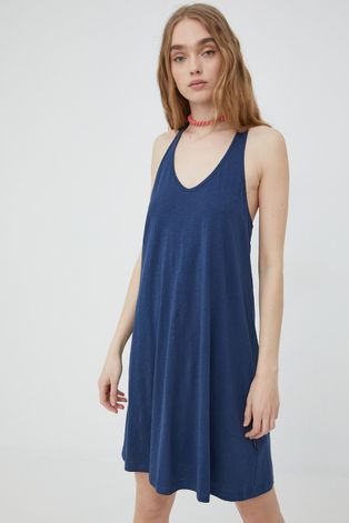 Бавовняна сукня Protest колір синій mini пряма