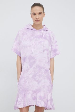 Бавовняна сукня Dkny колір фіолетовий mini oversize