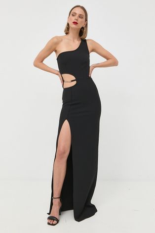 Сукня Morgan колір чорний maxi облягаюча