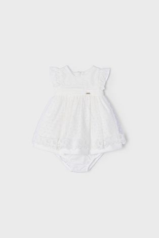 Φόρεμα μωρού Mayoral Newborn χρώμα: μπεζ,