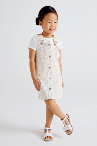 Детское платье Mayoral цвет коричневый mini прямая