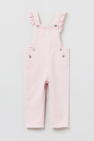 Detské nohavice na traky OVS ružová farba,