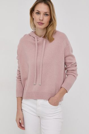 Hugo pulover din amestec de lana femei, culoarea roz, light