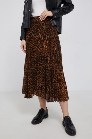 Suknja Lauren Ralph Lauren boja: smeđa