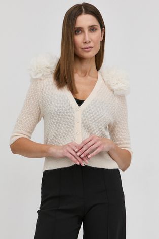 Vlněný svetr Custommade Vilka BY NBS dámský, krémová barva, lehký