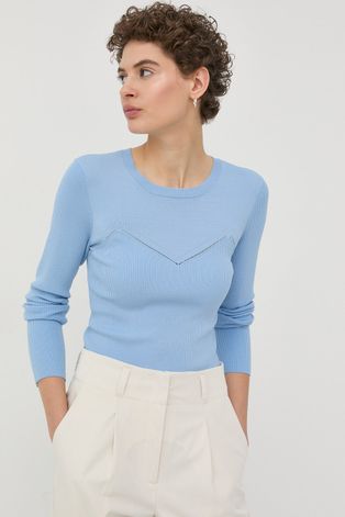 Bruuns Bazaar pulóver könnyű, női, kék