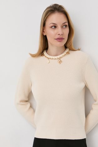 Elisabetta Franchi pulóver könnyű, női, bézs
