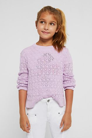 Детский свитер Mayoral цвет фиолетовый лёгкий