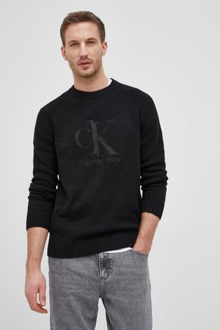 Calvin Klein Jeans Sweter z domieszką wełny