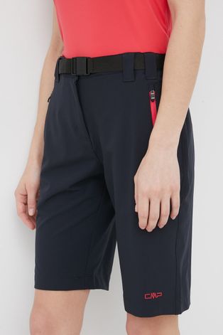 Къс панталон за спортове на открито CMP в тъмносиньо с изчистен дизайн с висока талия