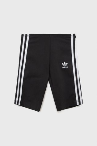 Детски къси панталони adidas Originals HD2038 в черно с апликация