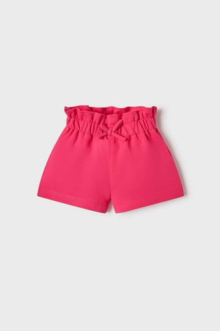 Детски къси панталони Mayoral в розово с изчистен дизайн