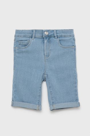 Detské rifľové krátke nohavice Kids Only jednofarebné, nastaviteľný pás