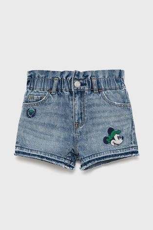 GAP szorty jeansowe dziecięce x Disney z aplikacją