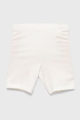 Name it pantaloni scurti copii culoarea alb, neted
