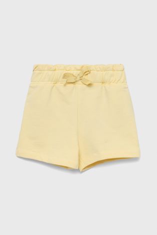 Detské krátke nohavice Name it žltá farba, jednofarebné,