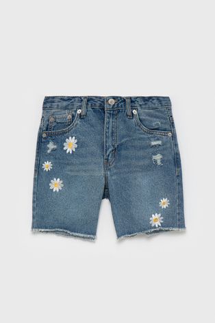 Детские джинсовые шорты Levi's с аппликацией регулируемая талия
