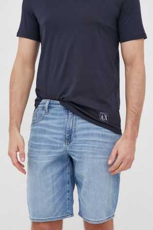 Armani Exchange pantaloni scurti jeans barbati,