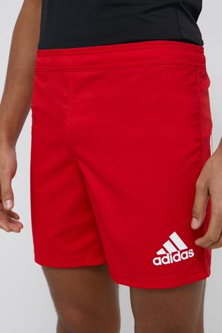 Шорти adidas Performance чоловіче колір червоний