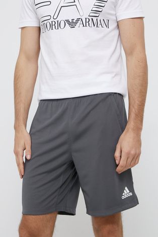 Kratke hlače adidas za muškarce, boja: siva