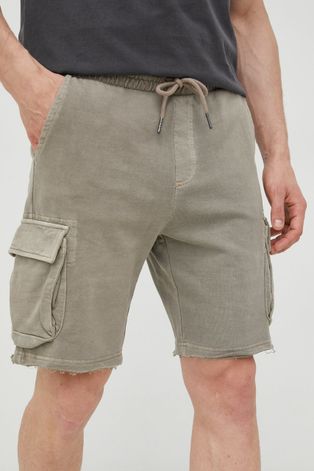 Pamučne kratke hlače Only & Sons za muškarce, boja: siva