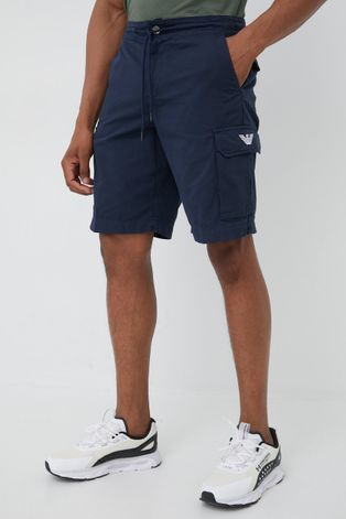 Kratke hlače Emporio Armani Underwear za muškarce, boja: tamno plava