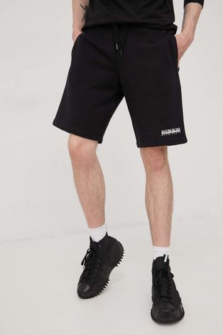 Kratke hlače Napapijri za muškarce, boja: crna