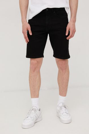 Traper kratke hlače Solid za muškarce, boja: crna
