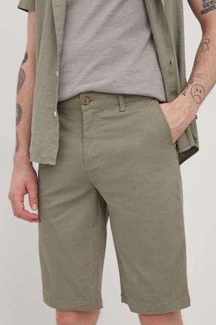 Къси панталони Solid мъжко в зелено