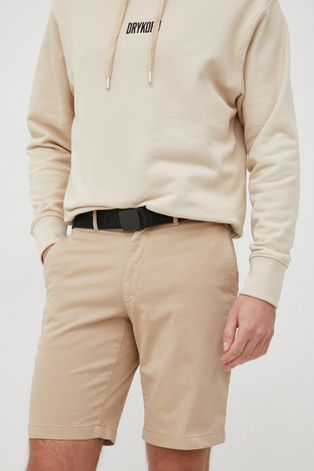 Calvin Klein pantaloni scurti barbati, culoarea bej