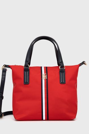 Τσάντα Tommy Hilfiger χρώμα: κόκκινο
