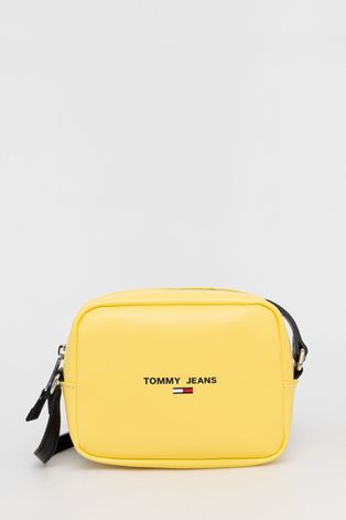 Τσάντα Tommy Jeans χρώμα: κίτρινο