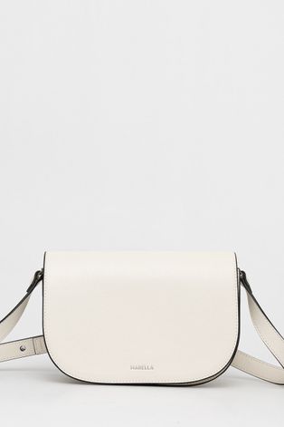 Δερμάτινη τσάντα Marella χρώμα: άσπρο