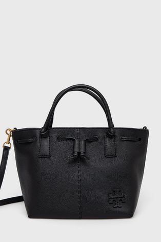 Шкіряна сумочка Tory Burch колір чорний